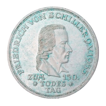 BRD/SILBER - Friedrich von Schiller 5DM 1952/D