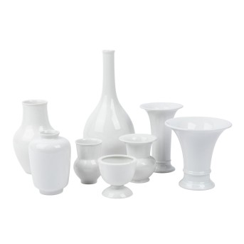 KPM 8-tlg Konvolut aus Vasen und Leuchter, 20. Jh.