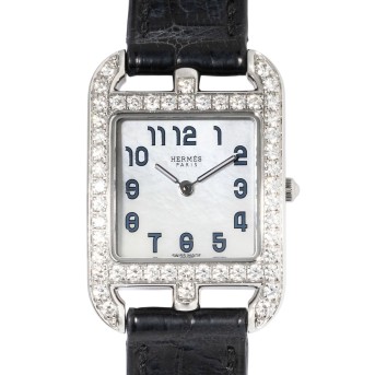 HERMES Cape Cod 'MOP Dial' Ref CC1.230.213 ladies' watch from 2019. Box and papers.