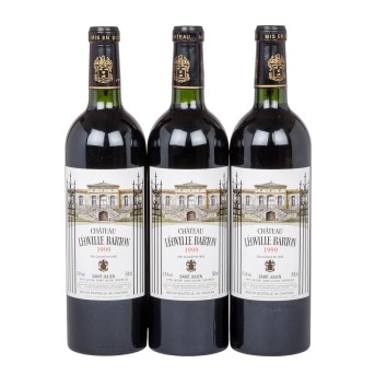 1999 CHÂTEAU LÉOVILLE BARTON Saint-Julien 3 bottles,