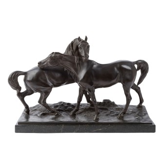 MÊNE, PIERRE-JULES (1810 -1879) AFTER; "L'accolade' (The Embrace)", 