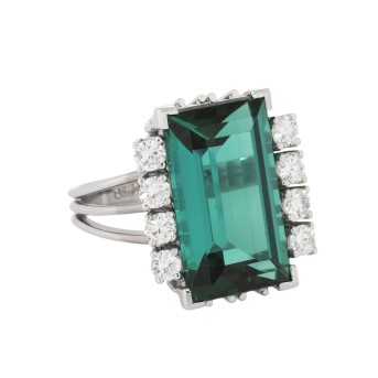 Ring mit feinem grünen Turmalin