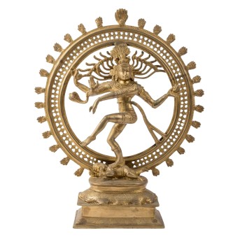 Shiva Nataraja aus Messing. SÜD-INDIEN, 20. Jh.,