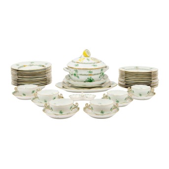 HEREND dinner service 'Apponyi green', 20th century