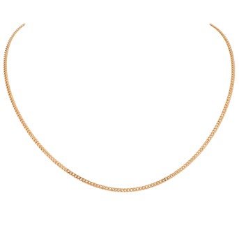 Armored chain, polished,