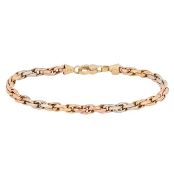 Bracelet, double flat anchor, 