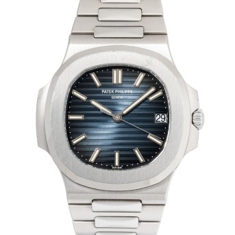 PATEK PHILIPPE Nautilus Ref 5711/1A-010 'Noir Trame Dial' men's watch from 2014 with papers. 