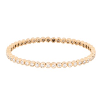 Bangle with 22 brilliant-cut diamonds,