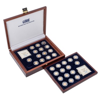 GOLD - Konvolut 29 x Minigoldmedaillen,