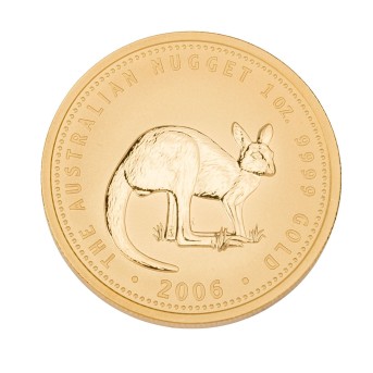 Australien/GOLD - 100 Dollar Kangaroo Nugget 2006, Elizabeth II,