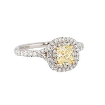 TIFFANY & CO  Ring "Soleste" mit gelbem Diamant