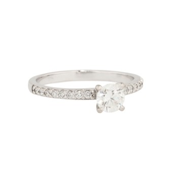 Ring mit Brillanten von zus. ca. 0,56 ct,