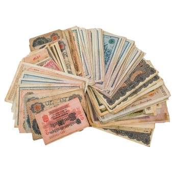 German Reich to Allied Occupation Collection of 208 historical banknotes