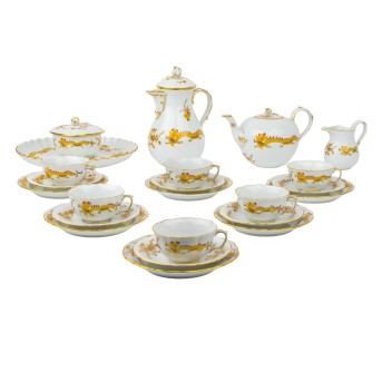MEISSEN, Tee- und Kaffeeservice für 6 Personen, 1. Wahl, 1924–1934,