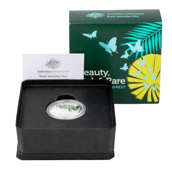 Australia - 1 oz Silver 5 Dollar - Beauty, Rich and Rare - Daintree Rainforest