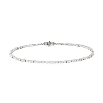 Tennis bracelet with 79 diamonds 