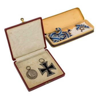 Deutsches Reich/Württemberg/3.Reich 2 Militärorden im Etui & Mutterkreuz