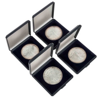 USA/SILVER 4 American Silver Eagle to a total of 4oz Ag fine