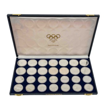 Canada/SILVER Olympiad Montreal 28 coins in total approx. 944g Ag fine
