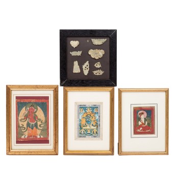 Konvolut Miniaturen ASIATIKA 4-tlg.: