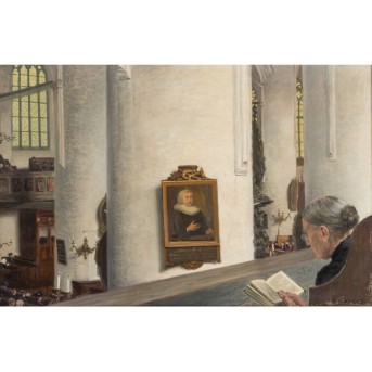 KAYSER, P., wohl Paul (1869-1942), "Interieur der Michaeliskirche zu Hamburg“,
