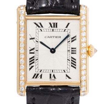 CARTIER CARTIER Tank Louis 'Factory Diamanten'  Ref. 1612 / WA300551 Damenuhr aus den 90er Jahren.