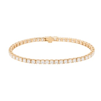 Tennisarmband mit 50 Brillanten 