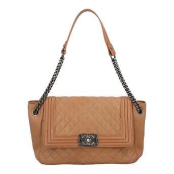 | CHANEL Schultertasche "BOY ACCORDEON", Koll.: 2015.