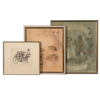 GEILFUSS, HEINZ (1890-1956), 3 caricatures,