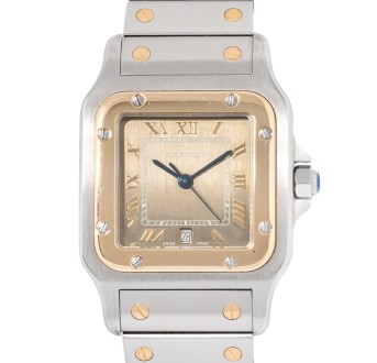 CARTIER Santos Galbée Ref. 187901 Herrenuhr, Full Set aus 1995.