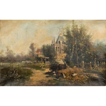 ROULLET, GASTON (1847-1925), &quot;Little castle in the country&quot;,