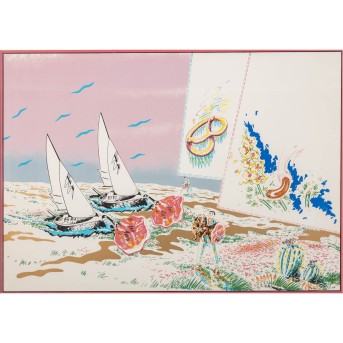 ATTERSEE, CHRISTIAN LUDWIG (1940), &quot;Der Segelsport verteilt Fleisch&quot;, 1972,