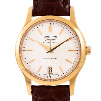 WEMPE Zeitmeister Glashütte 38 Herrenuhr inkl Zertifikat.