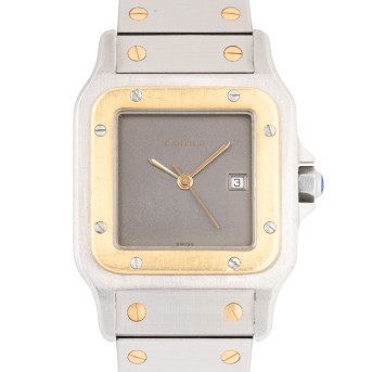 CARTIER Santos Carrèe &quot;Ghost Dial&quot; Ref. 2961 men's watch incl. box & papers.