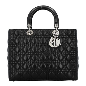 DIOR DIOR Henkeltasche 'GROSSE LADY DIOR', Koll.: 2009, akt. NP.: 6.200,-€.
