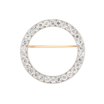 TIFFANY & CO Vintage Kranzbrosche mit Diamanten