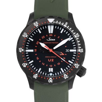 SINN U2S EZM5 U-Boot Stahl GMT Taucheruhr, Full Set 2017.