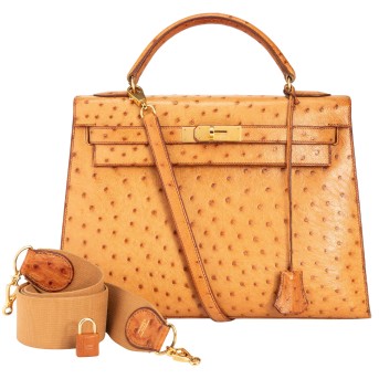 HERMÈS VINTAGE Henkeltasche 'KELLY BAG 32', Koll.: 1994.