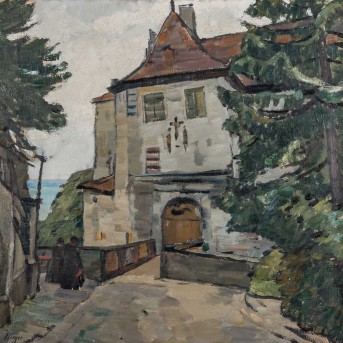 EHINGER, ROBERT (1882-1919) "Meersburg Castle"