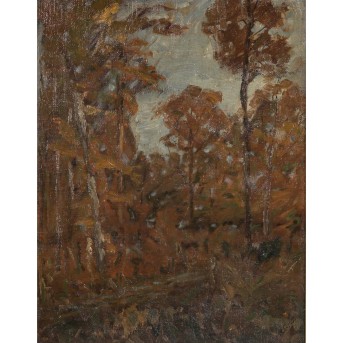 GROß, FRIEDRICH AUGUST (1891-1970) "Wald im Herbst"