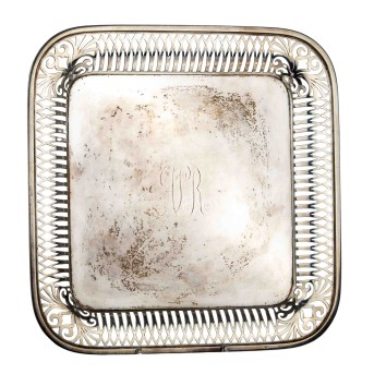 SHREVE, CRUMP & LOW CO. "Sterling-Silber-Tablett" 20.Jh.