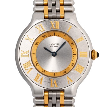 CARTIER must 21 Ref. 1330 ladies' watch, full set 1996.