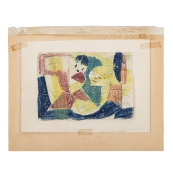 KERKOVIUS, IDA (1879-1970), "Gelb-Grün-Braun", ca. 1950,