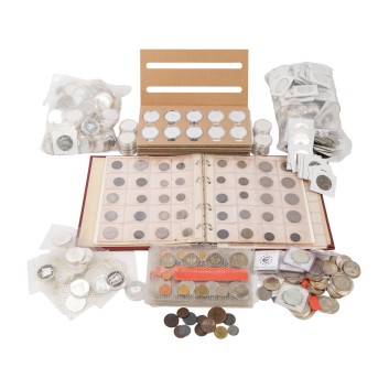 All world/SILVER - mainly BRD silver commemorative coins, in total approx. 4900g fine silver