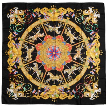 HERMÈS HERMÈS Seidencarré 'LUNAPARK'