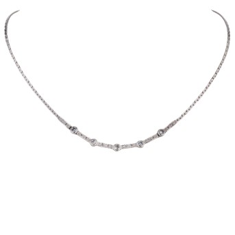 Necklace with diamonds totaling approx. 0.5 ct