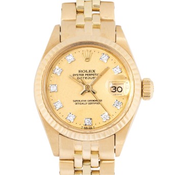 ROLEX ROLEX Lady-Datejust 'Diamond Dial' Ref 6917 Damenuhr von ca. 1975.