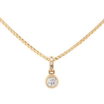 Solitär Anhänger mit Brillant,
