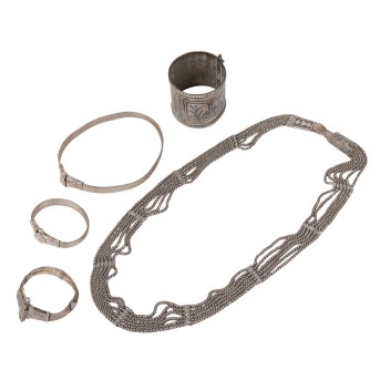 Konvolut Schmuck THAILAND, 5-tlg.: