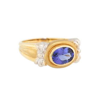 Ring mit Tansanit von ca. 1,5 ct,